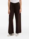 Juicy Couture Drawstring-fastening Logo-detail Track Pants In Brown