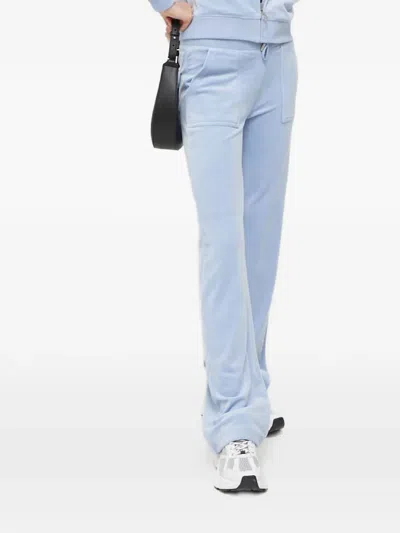 Juicy Couture Drawstring-fastening Track Pants In Blue