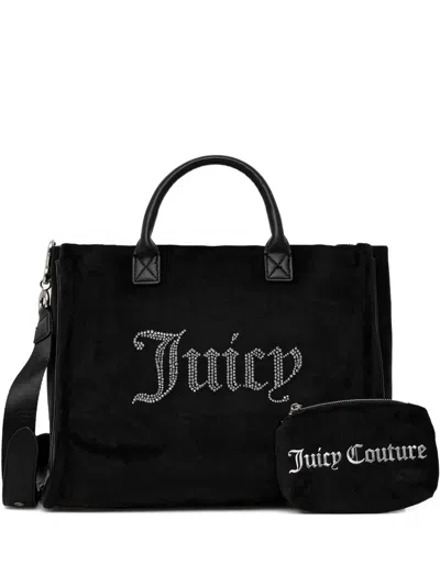 Juicy Couture Embellishment-logo Tote Bag In Black