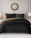 Juicy Couture Embossed Leopard Reverse To Royal Leopard 2-pc. Comforter Set, Twin/twin Xl In Brown