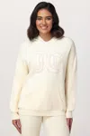 Juicy Couture Embroidered Oversized Hoodie In White