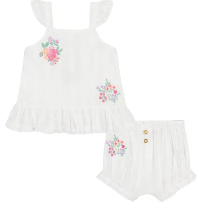 Juicy Couture Babies'  Embroidered Tank Top & Bloomers Set In White