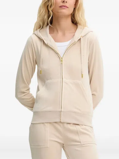 JUICY COUTURE EMBROIDERED ZIP-UP JACKET
