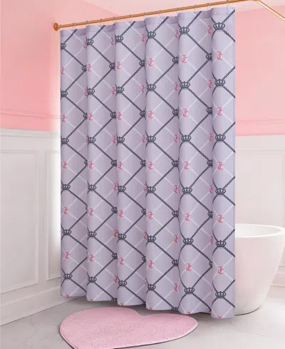 Juicy Couture Fabric 13-pc. Shower Curtain Set In Gray
