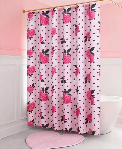 Juicy Couture Fabric 13-pc. Shower Curtain Set In Pink