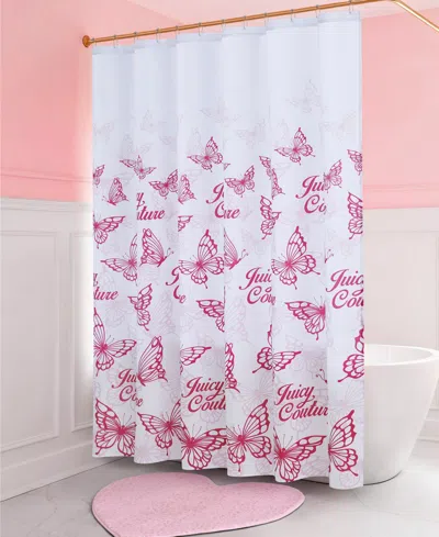 Juicy Couture Fabric 13-pc. Shower Curtain Set In Pink