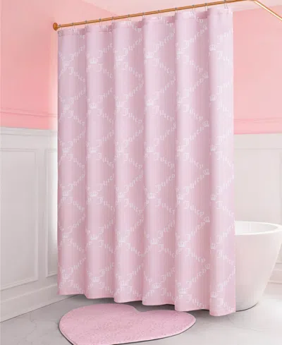 Juicy Couture Fabric 13-pc. Shower Curtain Set In Pink