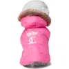 Juicy Couture Faux Fur Hooded Pet Coat