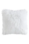 Juicy Couture Faux Fur Throw Pillow In White