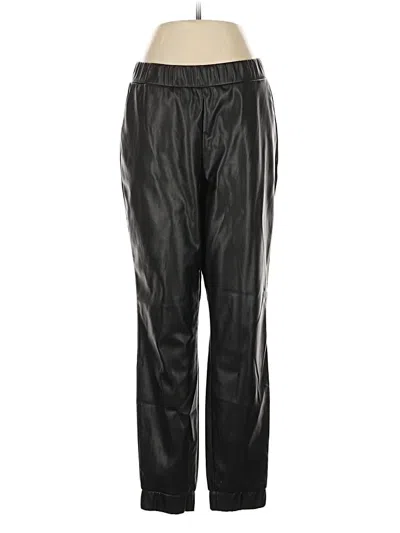 Pre-owned Juicy Couture Faux Leather Pants In Black