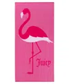 Juicy Couture Flamingo Cotton Beach Towel, 36" X 72" In Pink Flamingo