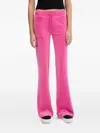 Juicy Couture Flap-pocket Drawstring Trousers In Pink