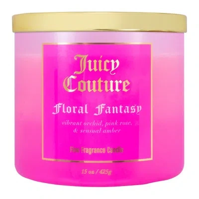 Juicy Couture Floral Fantasy Scented Candle In Pink