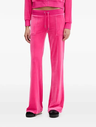 Juicy Couture Front-pocket Track Pants In Pink