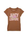 JUICY COUTURE GIRL'S EMBELLISHED LOGO TEE