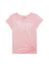 JUICY COUTURE GIRL'S EMBELLISHED LOGO TEE