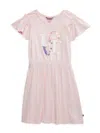 JUICY COUTURE GIRL'S EMBELLISHED RUFFLE FIT & FLARE DRESS
