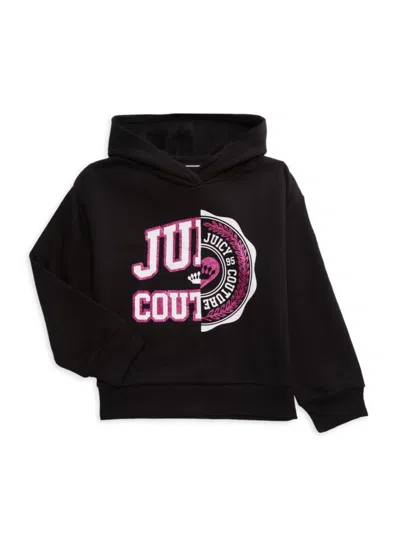 Juicy Couture Babies' Girl's Logo Graphic Hoodie In Black