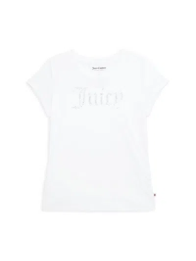 Juicy Couture Kids' Girl's Logo Graphic Tee In White