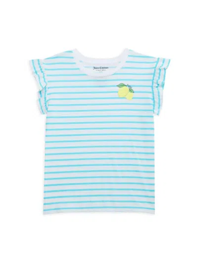 Juicy Couture Babies' Girl's Striped Top In Capri