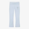 JUICY COUTURE GIRLS BLUE VELOUR JOGGERS