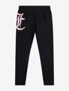 Juicy Couture Girls Large Logo Leggings In Black