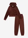 Juicy Couture Girls Logo Tracksuit In Burgundy