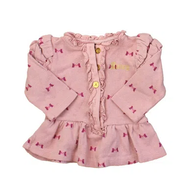 Juicy Couture Kids' Girls Pink Long Sleeve Shirt