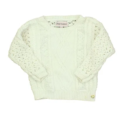 Pre-owned Juicy Couture Kids' Girls White Sweater