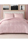 Juicy Couture Glam Zebra Comforter & Sham Set In Pink