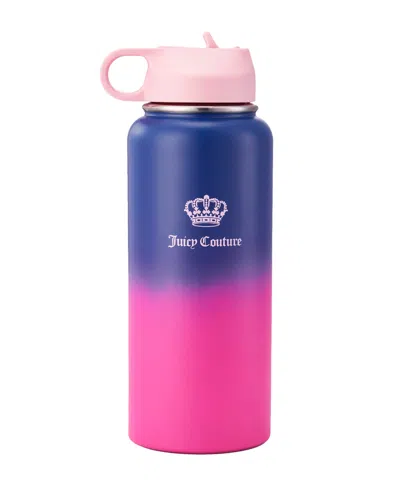 Juicy Couture "go Girl" Fashion Water Bottle In Navy,pink