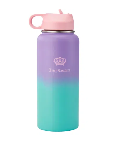 Juicy Couture "go Girl" Fashion Water Bottle In Purple,teal