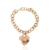 Juicy Couture Gold-tone Chain Bracelet With Heart Charm In Gold