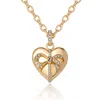 Juicy Couture Gold-tone Heart Charm Necklace In Gold
