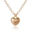 Juicy Couture Gold-tone Heart Pendant Necklace In Gold