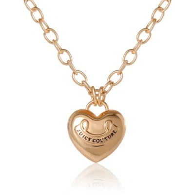 Juicy Couture Gold-tone Heart Pendant Necklace