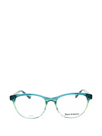 Juicy Couture Gradient-effect Round-frame Glasses In Blue