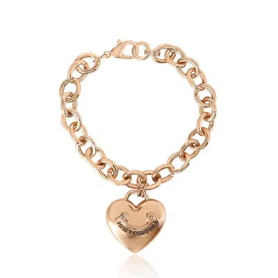 Juicy Couture Gold-tone Chain Bracelet With Heart Charm