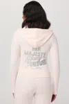 Juicy Couture Her Majesty Heritage Cotton Velour Hoodie In Multi
