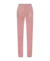 Juicy Couture Trousers With Velour Pockets In Pink