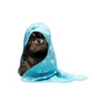 Juicy Couture Hooded Pet Towel In Blue