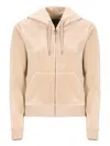 Juicy Couture Hooded Zip-front Sweatshirt In Neutral