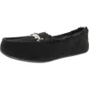 Juicy Couture Intoit Womens Faux Fur Lined Glitter Moccasin Slippers In Multi