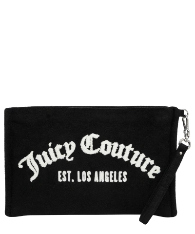 Juicy Couture Iris Towelling Pouch In Black