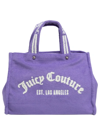Juicy Couture Iris Towelling Tote Bag In Violet