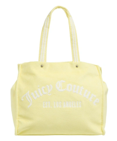 Juicy Couture Iris Towelling Tote Bag In Yellow