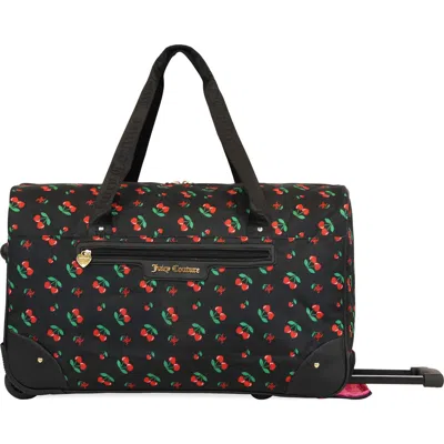 Juicy Couture Jada 22 Inch Rolling Duffel Bag In Burgundy