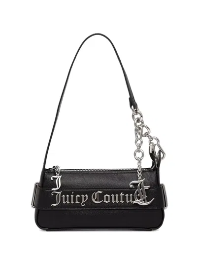 Juicy Couture Jasmine Logo-plaque Chain-link Shoulder Bag In Black