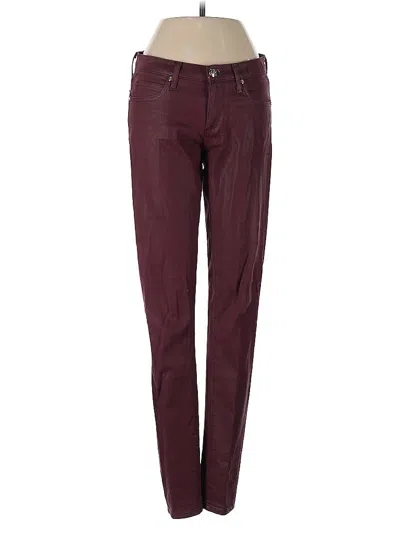 Pre-owned Juicy Couture Jeans In Burgundy