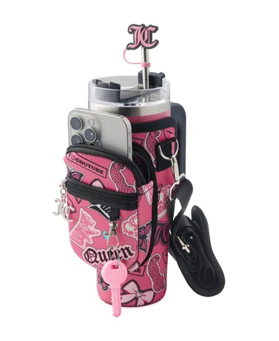 Juicy Couture Jetsetter 30 Oz. Stainless Steel Travel Tumbler In Pink